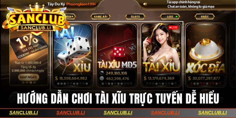 Chơi tài xĩu trực tuyến